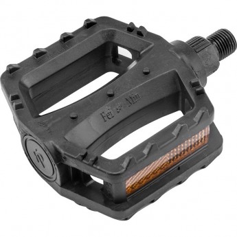 Педали FP-651, для детских велосипедов, ось 1/2" со светоотражателями, пластиковые чёрные, Педали FP-651, для детских велосипедов, ось 1/2" со светоотражателями, пластиковые чёрные,