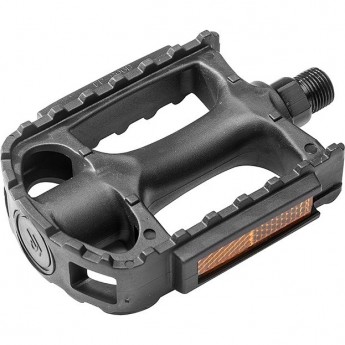 Педали FP-806 Feimin ось 9/16" со светоотражателями, пластиковые черные Педали FP-806 Feimin ось 9/16" со светоотражателями, пластиковые черные